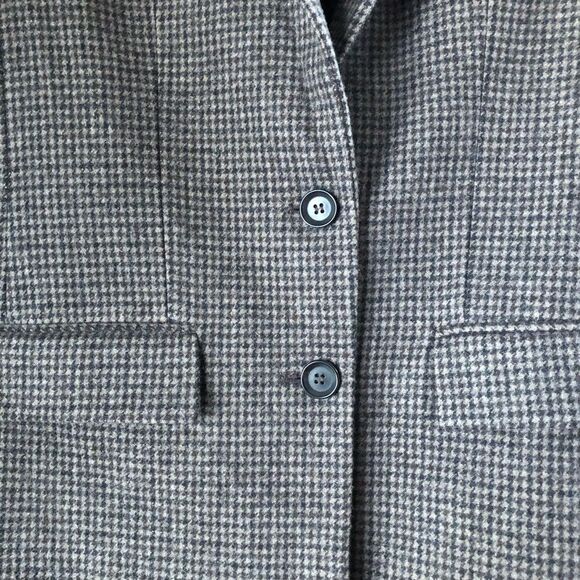 ZARA Oversized Two Button Plaid Blazer Jacket w/Elbow Patches Size XS - Picture 5 of 16